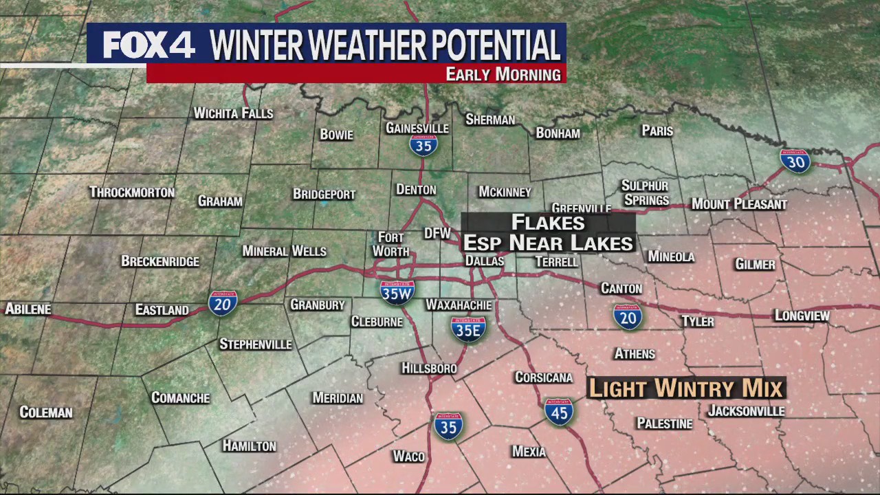 Dallas Weather: Jan. 15 early morning forecast