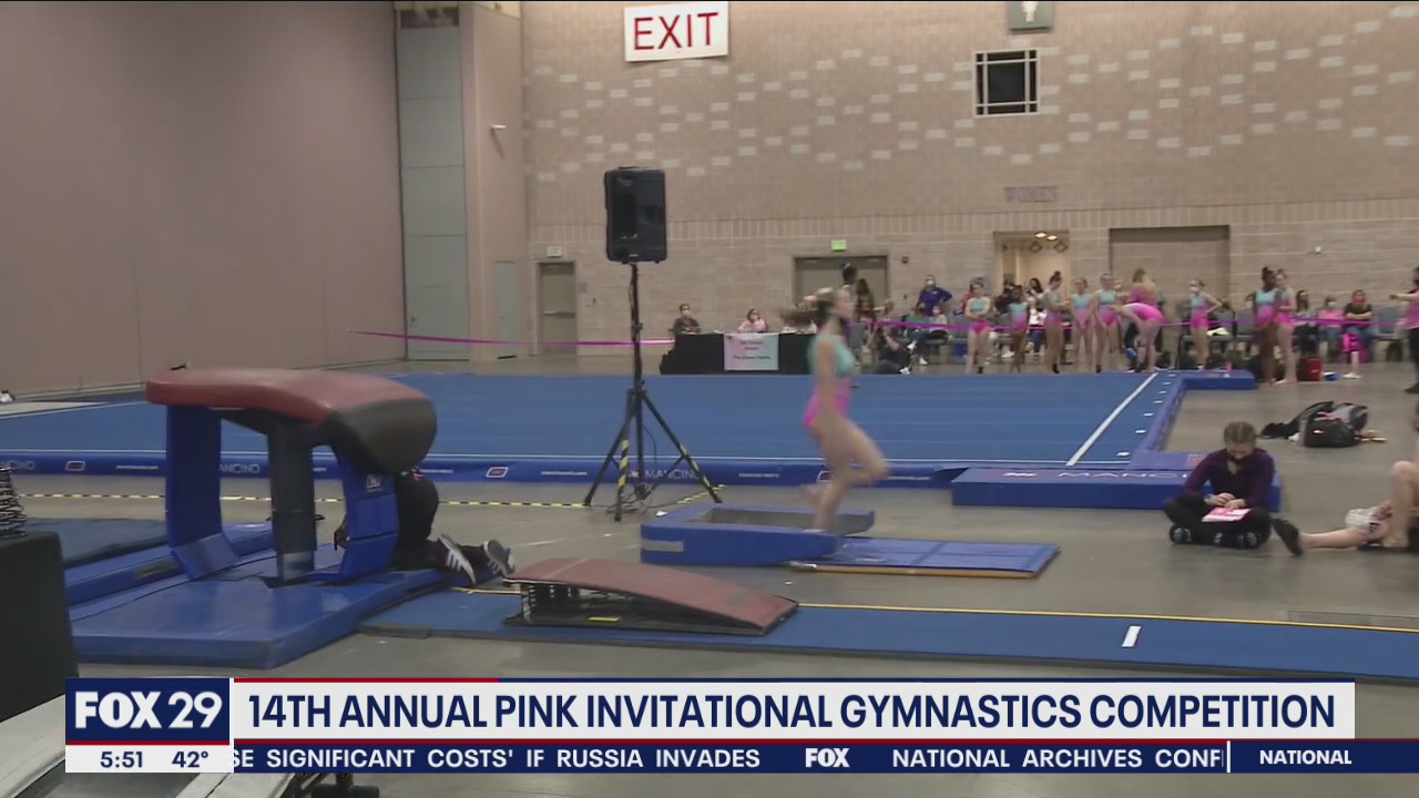 Thousands of gymnasts flock to Pennsylvania for the Unite For Her Pink Invitational