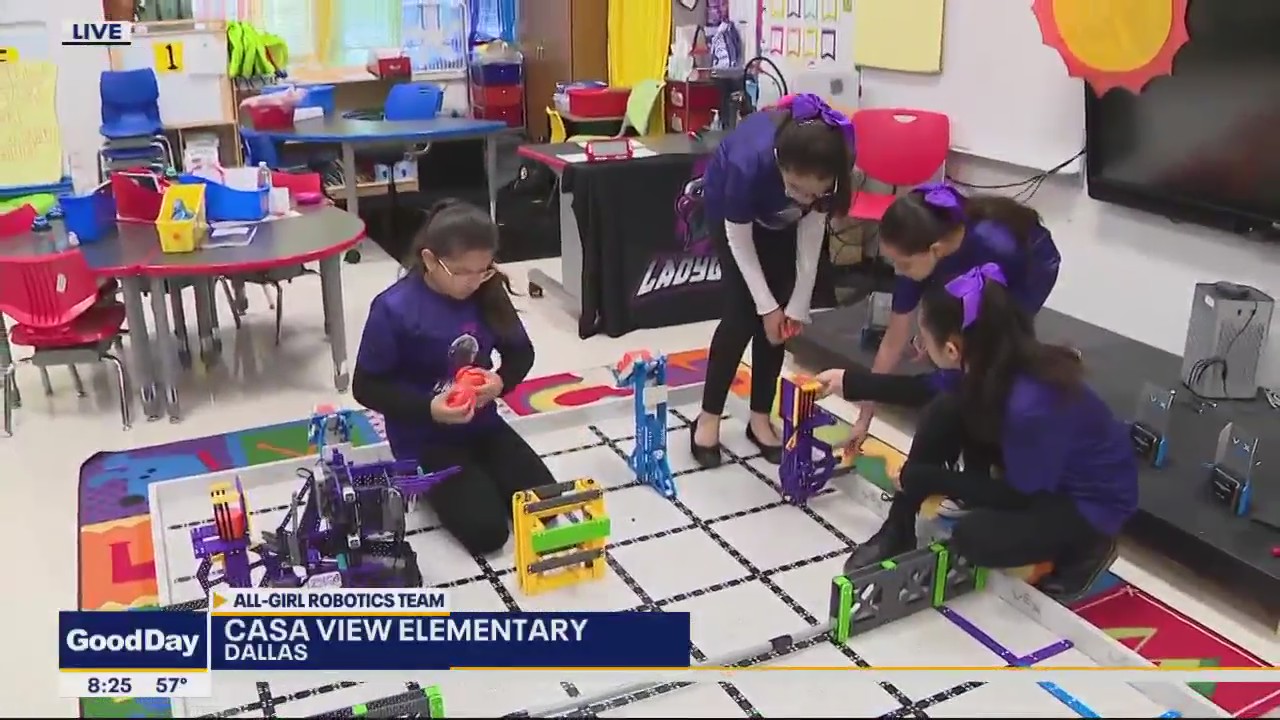 All-girls robotics team from Dallas ISD elementary school to compete in world's largest robotics competition