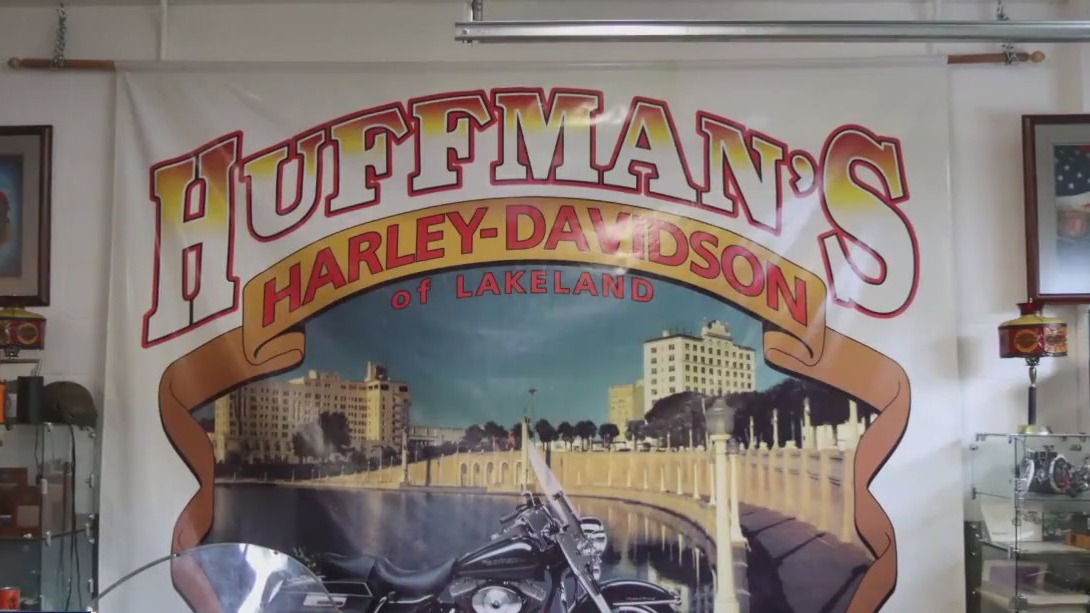 Local veteran enjoying his Harley at 90 and a half years old