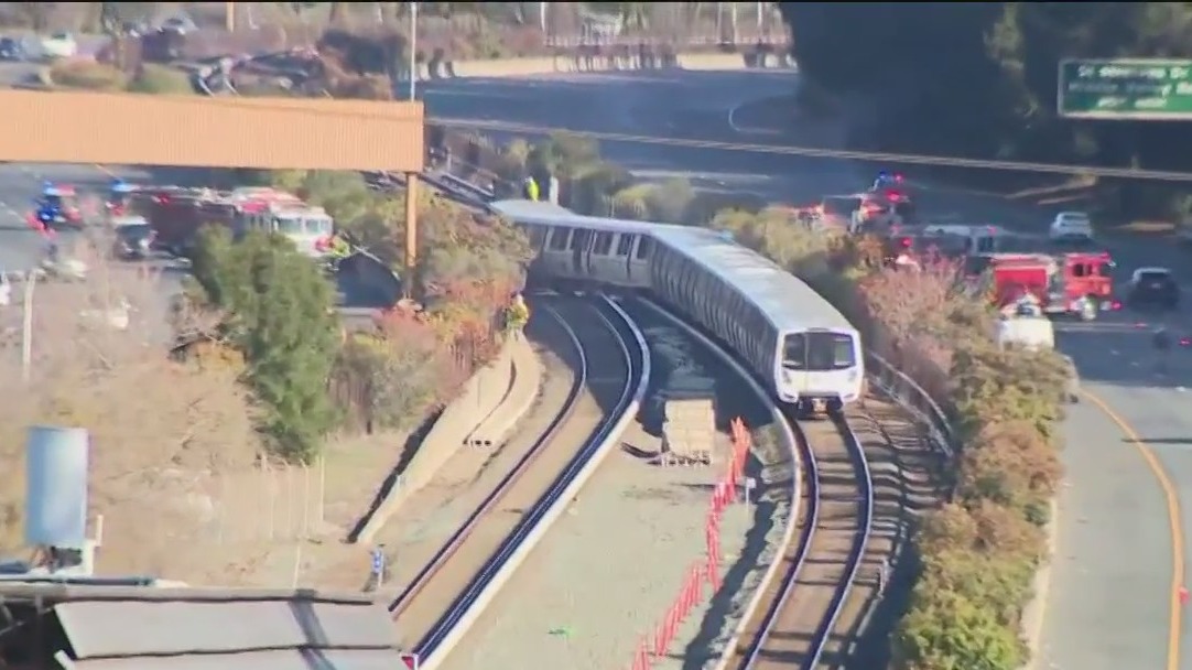 Repairs underway after BART train derails