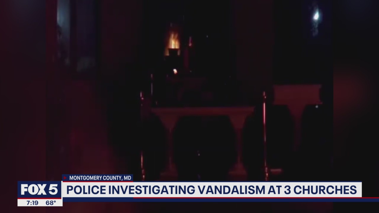 Investigations underway after fires, vandalism at 3 Montgomery County churches