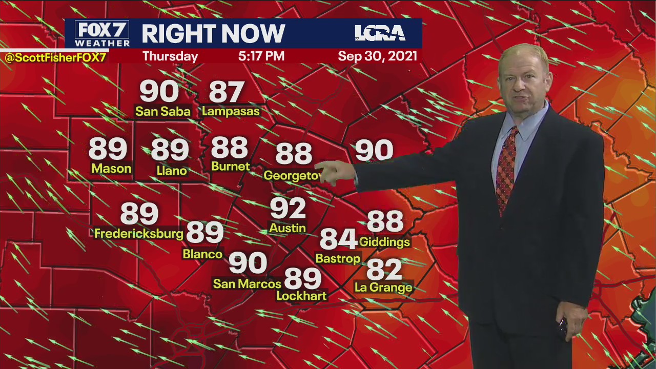 Evening weather forecast for September 30, 2021