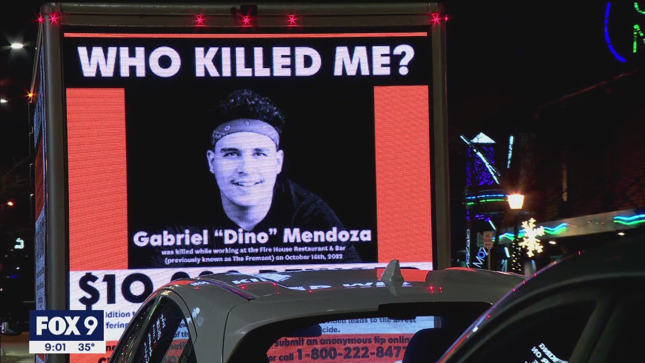 Family buts mobile billboard to draw attention to son's murder