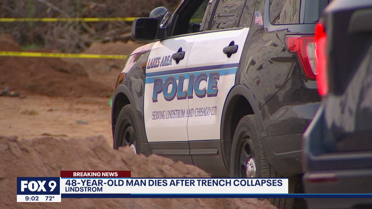 Man dies after trench collapse at Lindstrom construction site