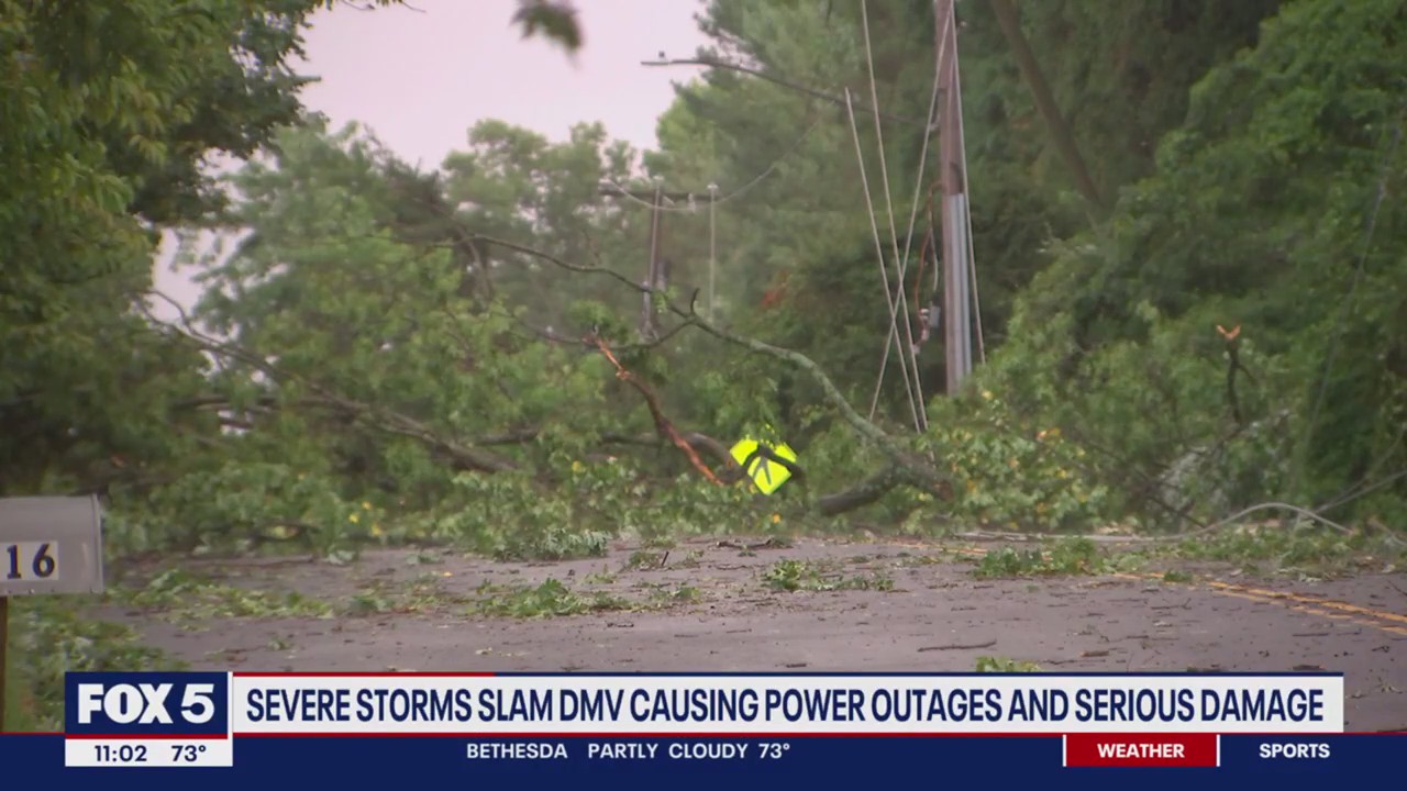 Severe storms slam DMV causing power outages and serious damage