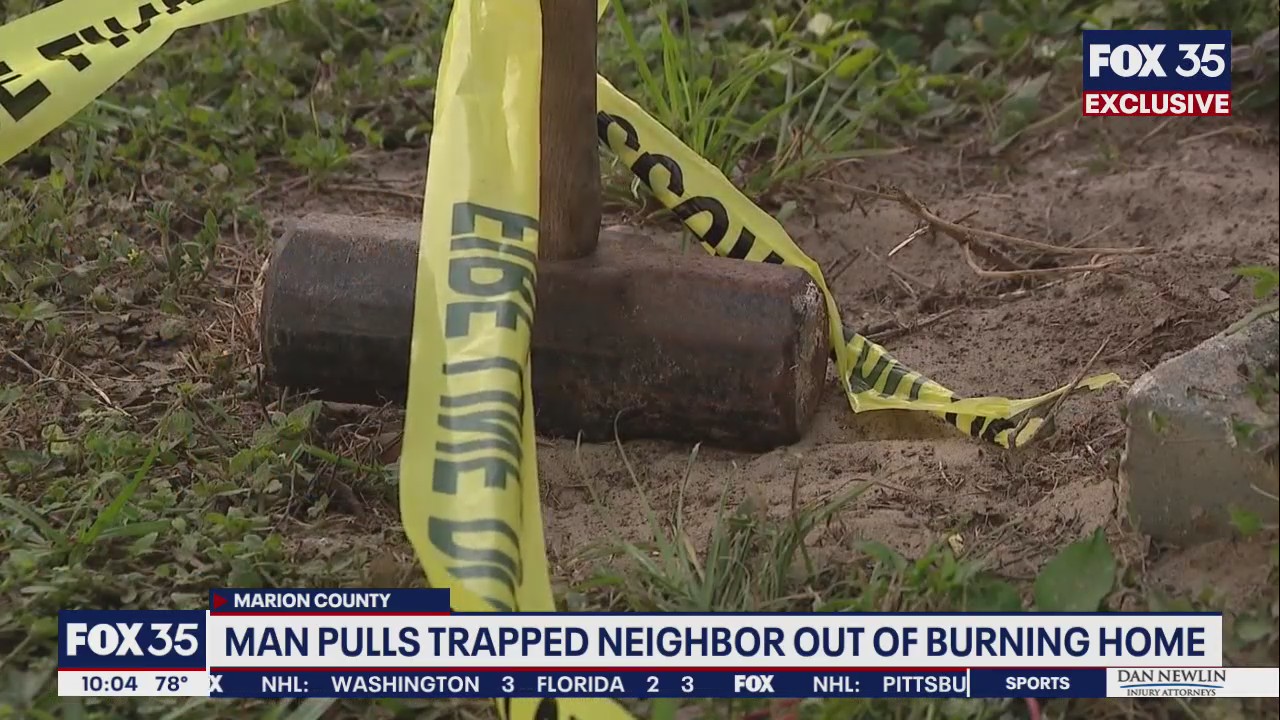 Neighbor uses sledgehammer to rescue disabled friend from burning home