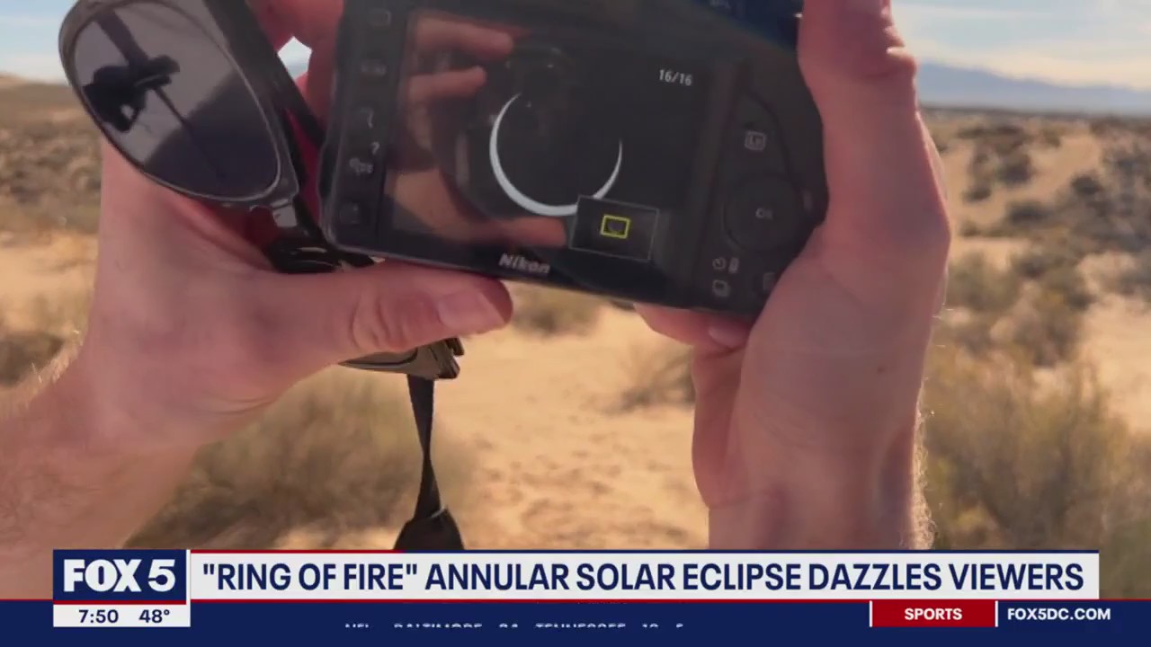 Matthew Cappucci views 'ring of fire' solar eclipse in New Mexico