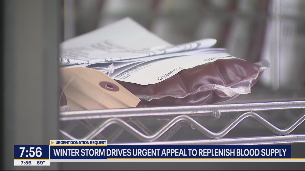 Winter storm drives urgent need for blood donations