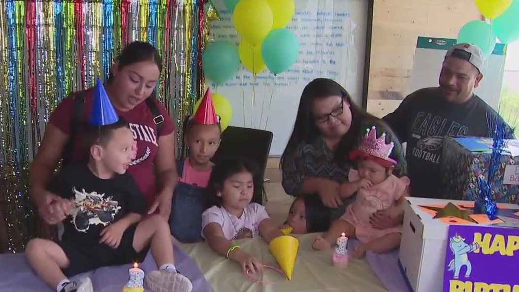 Birthday boxes given to kids in need