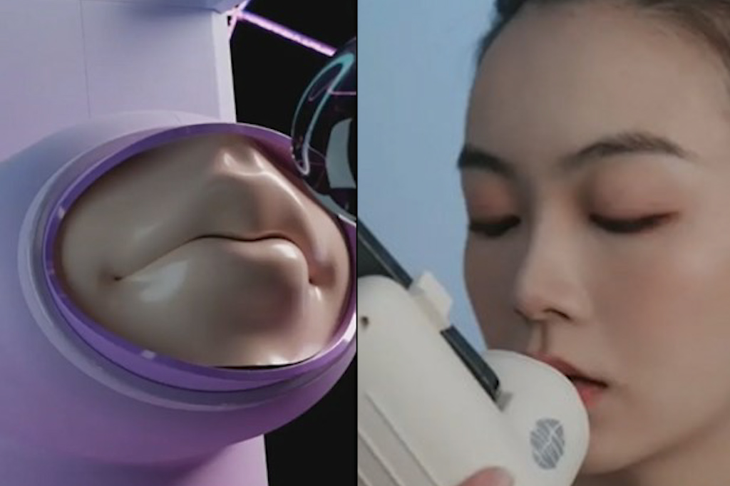 New device allows couples to share a kiss from anywhere in the world