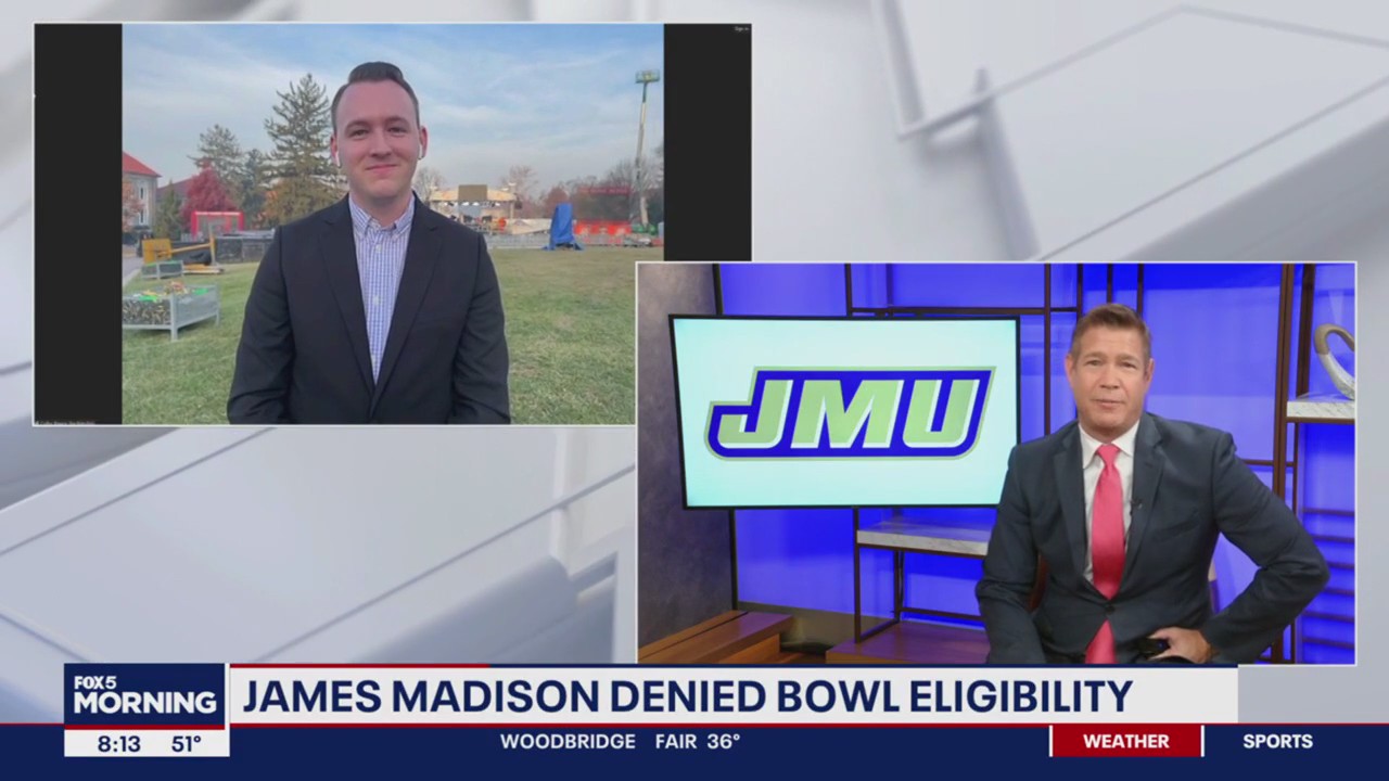 James Madison University denied bowl eligibility