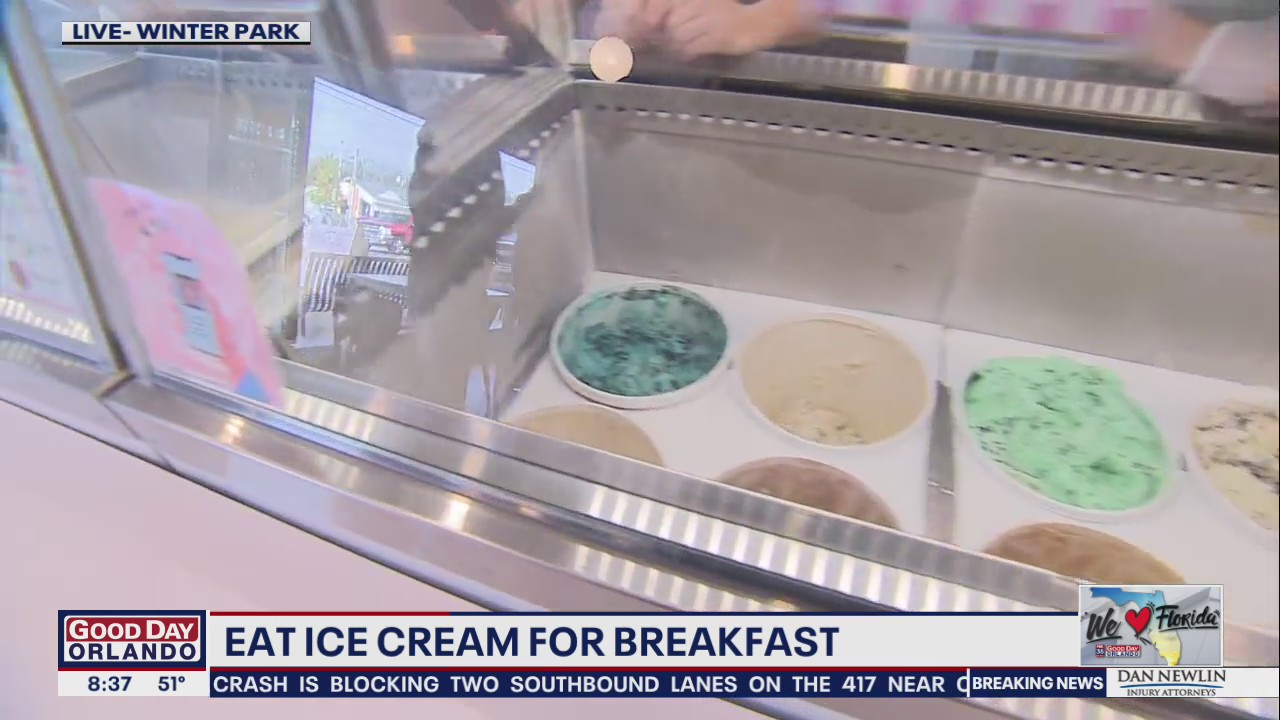 Eat ice cream for breakfast