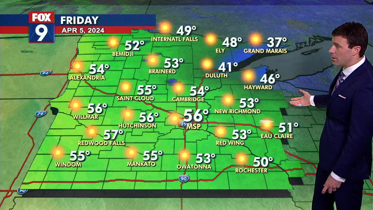 MN weather: Sunny and mild for Friday, Saturday