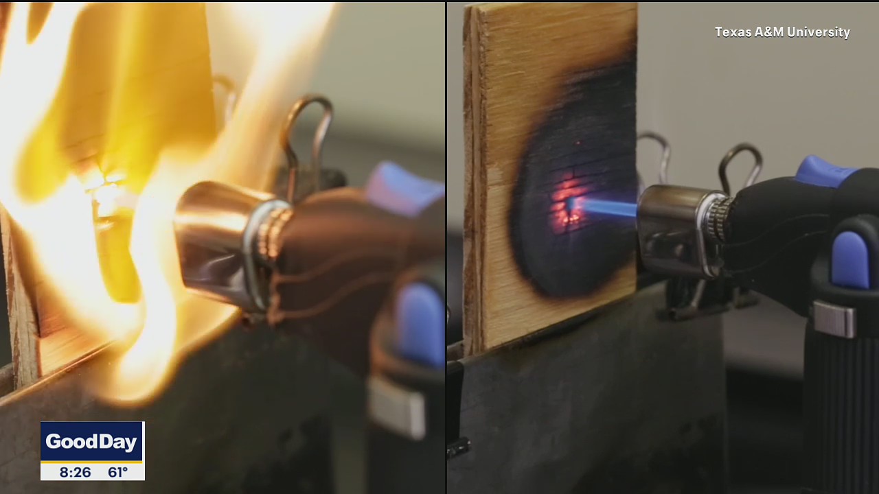 Texas A&M researchers create new fire retardant coating