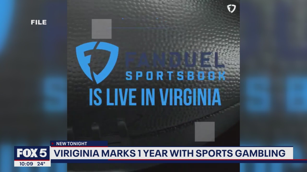 Virginia marks 1 year with sports gambling