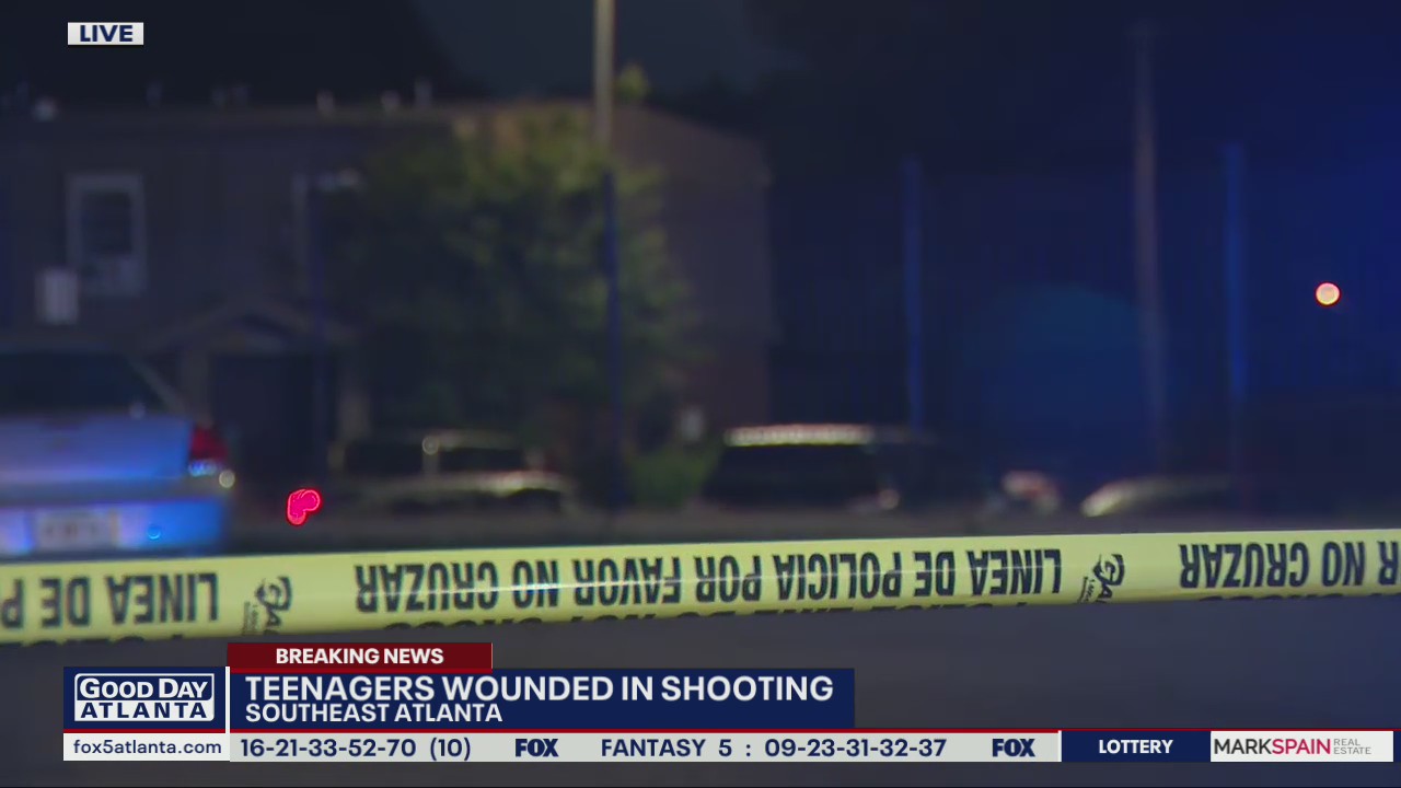 Two teenagers wounded in shooting at Atlanta apartments