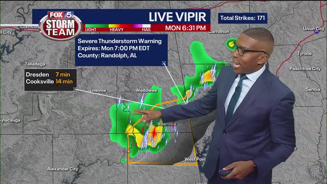 Monday evening forecast update