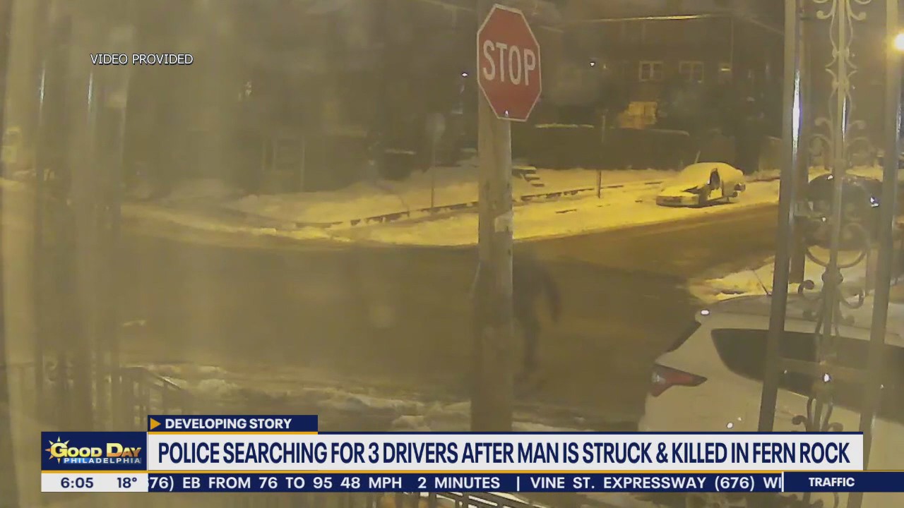3 drivers sought for hitting, killing man in Fern Rock hit-and-run: police