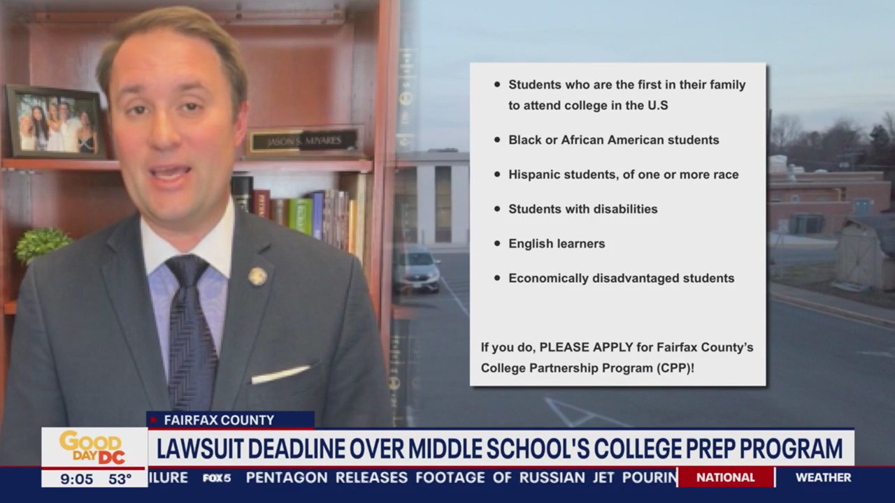 Lawsuit deadline over Fairfax County middle school’s college prep program