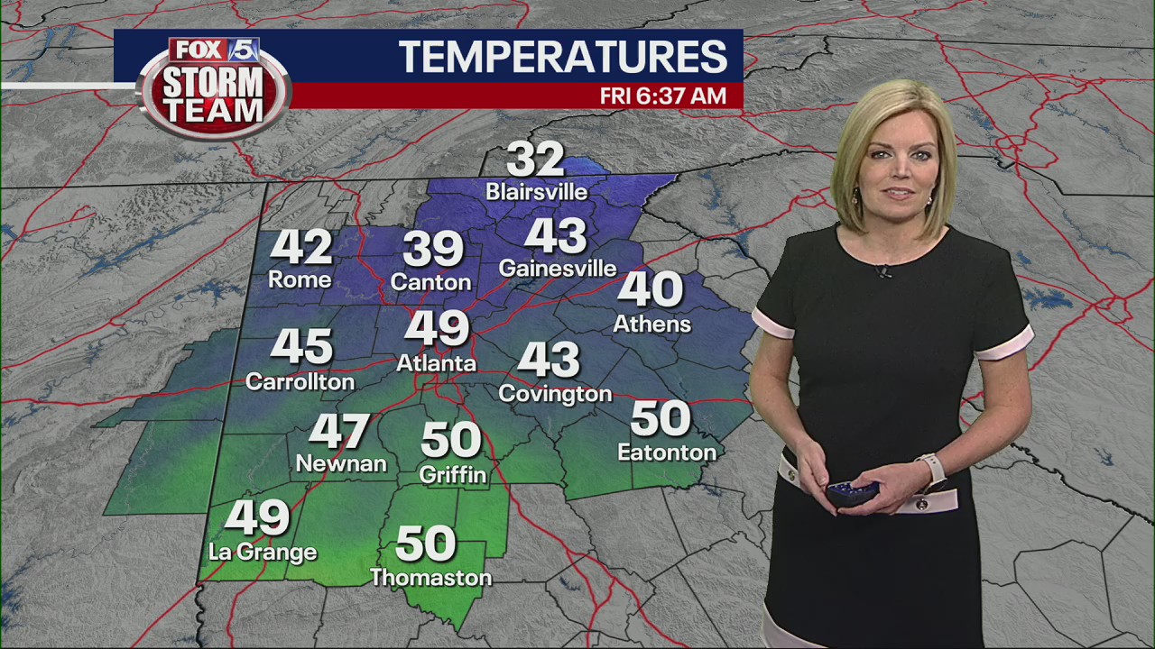 Friday morning weather forecast