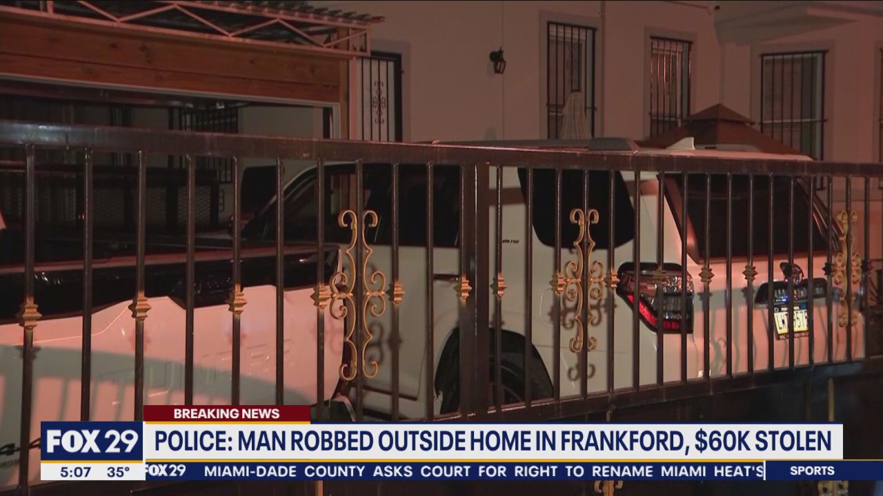 Police: Man robbed of $60K outside Frankford home