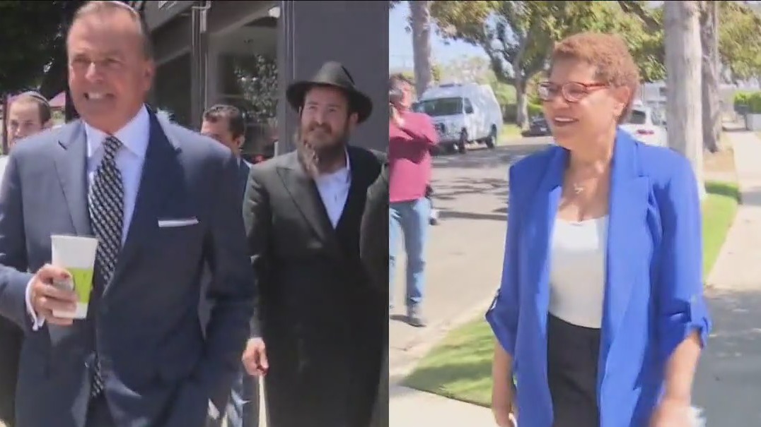 Bass, Caruso trade blows days before mayoral election