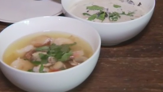 Thai Fresh makes soup and talks about Austin Empty Bowl Project