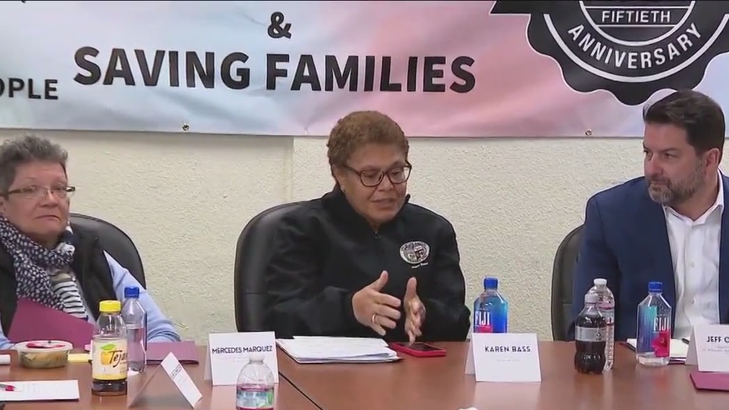 Mayor Bass tackles homeless crisis by meeting with top officials