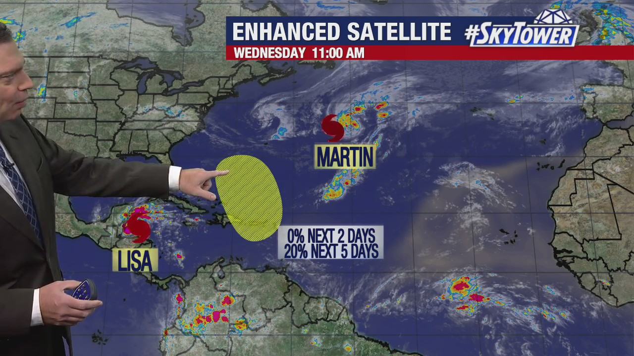 Today's tropical weather forecast