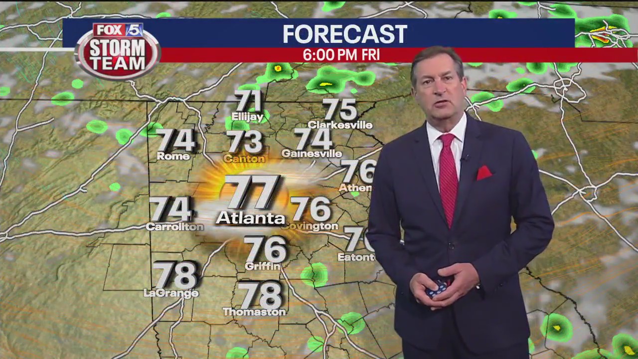 Thursday late evening forecast