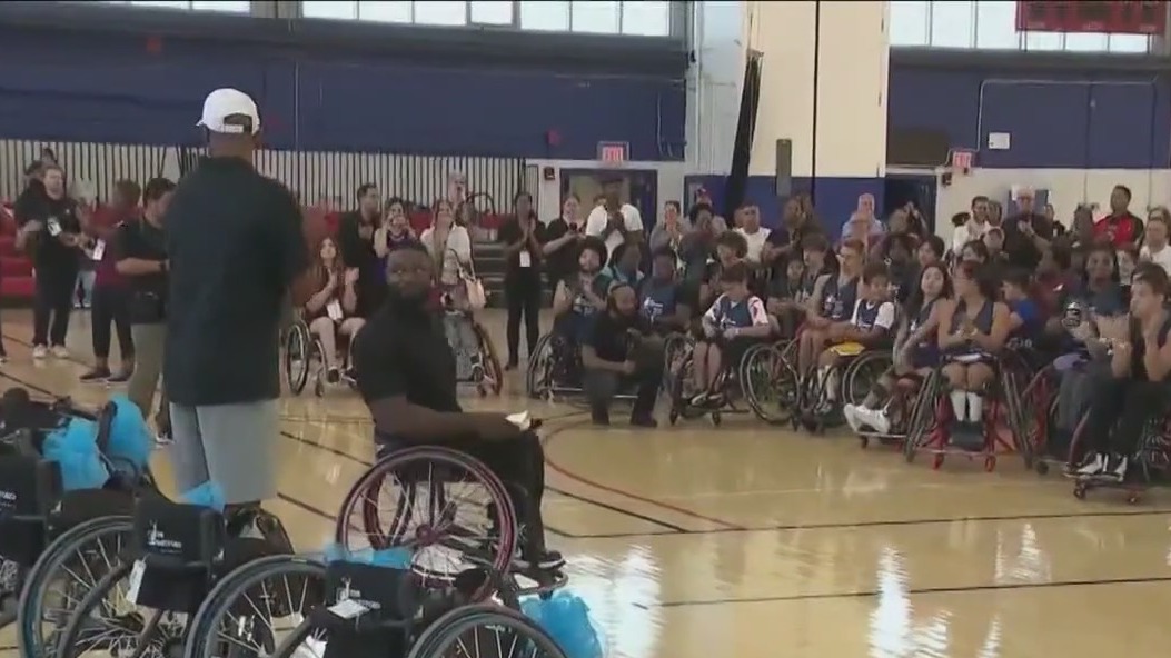 Kids get free sports wheelchairs