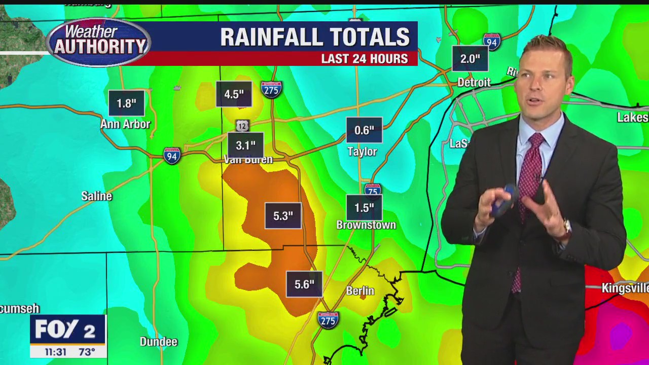 Flooding, gusty winds, hail and an isolated tornado possible