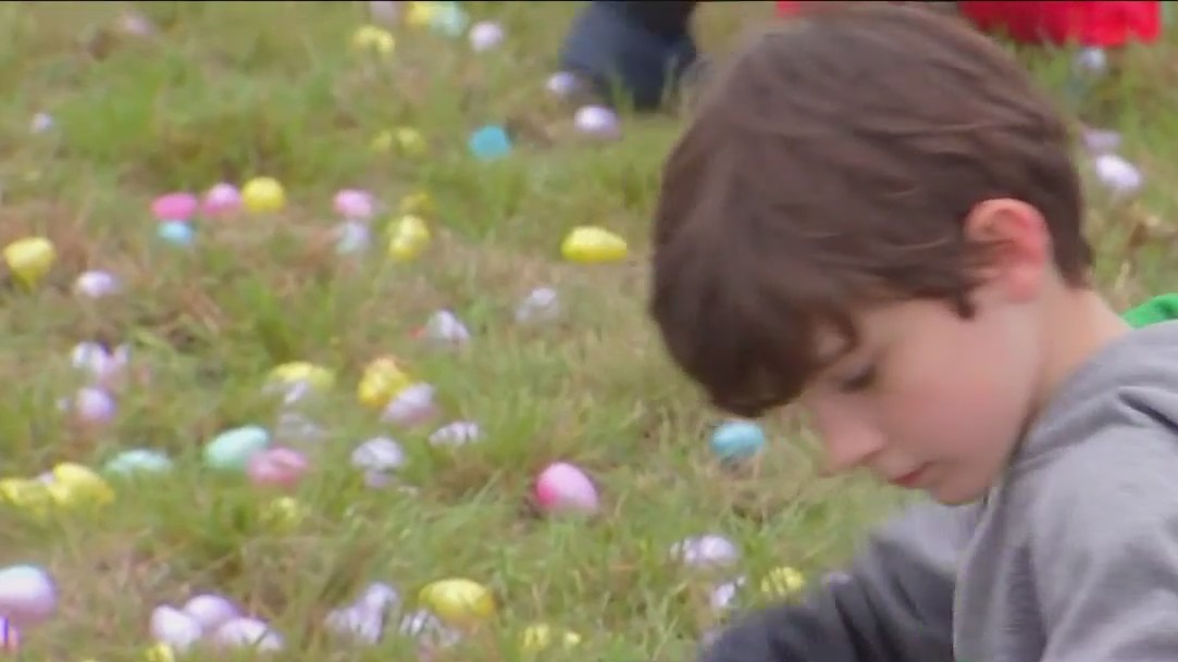 Thousands of Easter eggs dropped from helicopter at Santa Rita Ranch