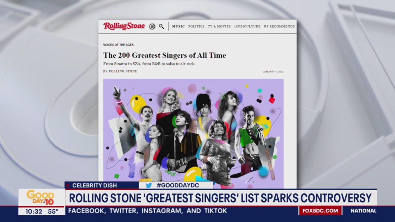 Rolling Stone's "Greatest Singers" list sparks controversy