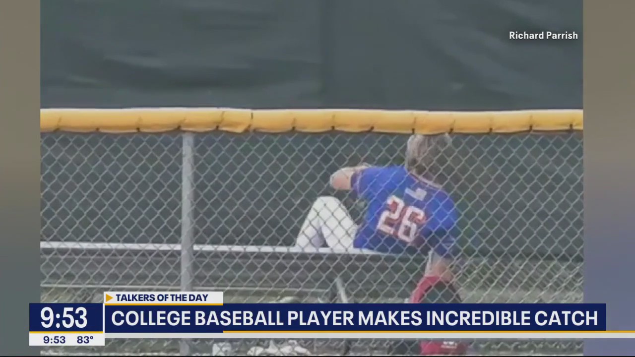 Talkers: Baseball player makes an incredible catch