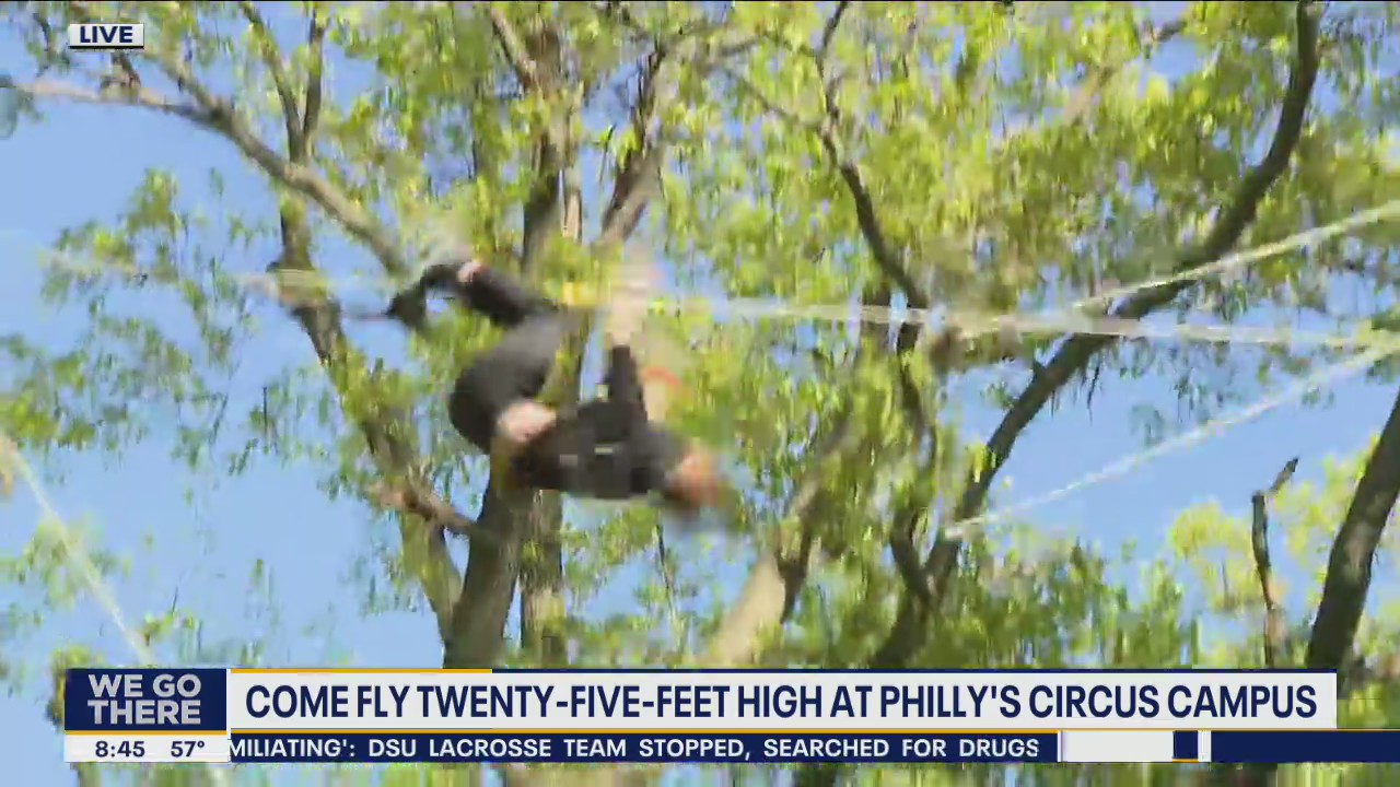 Fly 25 feet high at Philadelphia's Circus Campus