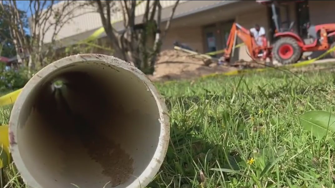 Bowie High School dealing with a major water line break, again