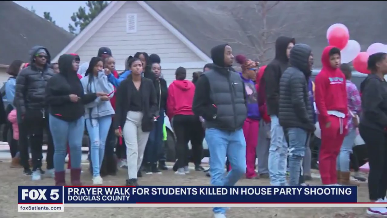 Prayer walk for teens killed at Douglasville birthday party