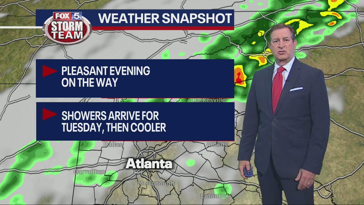 Monday evening forecast