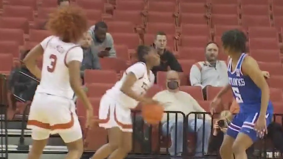 Texas women's basketball team takes on Kansas