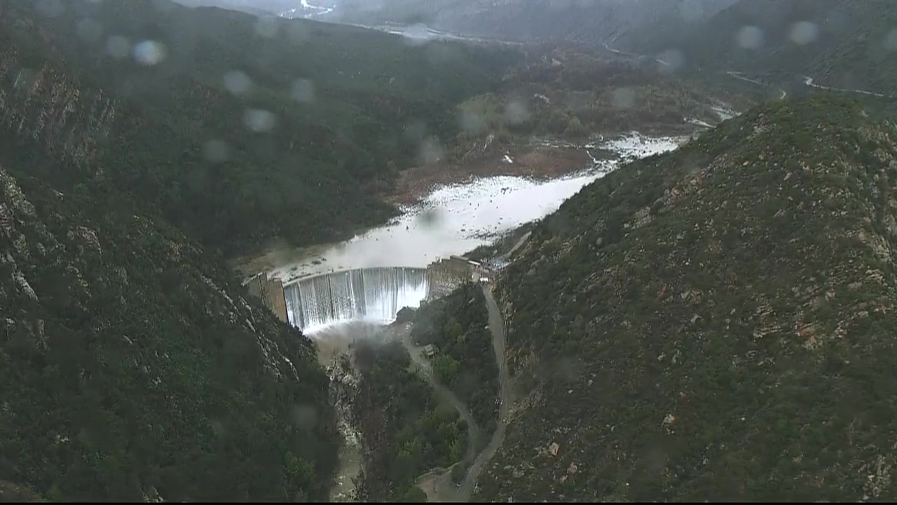 Ojai road washed out as rains continue
