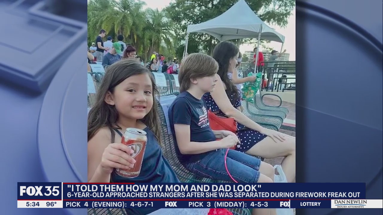 Parents grateful to strangers who helped daughter lost in Orlando fireworks show panic