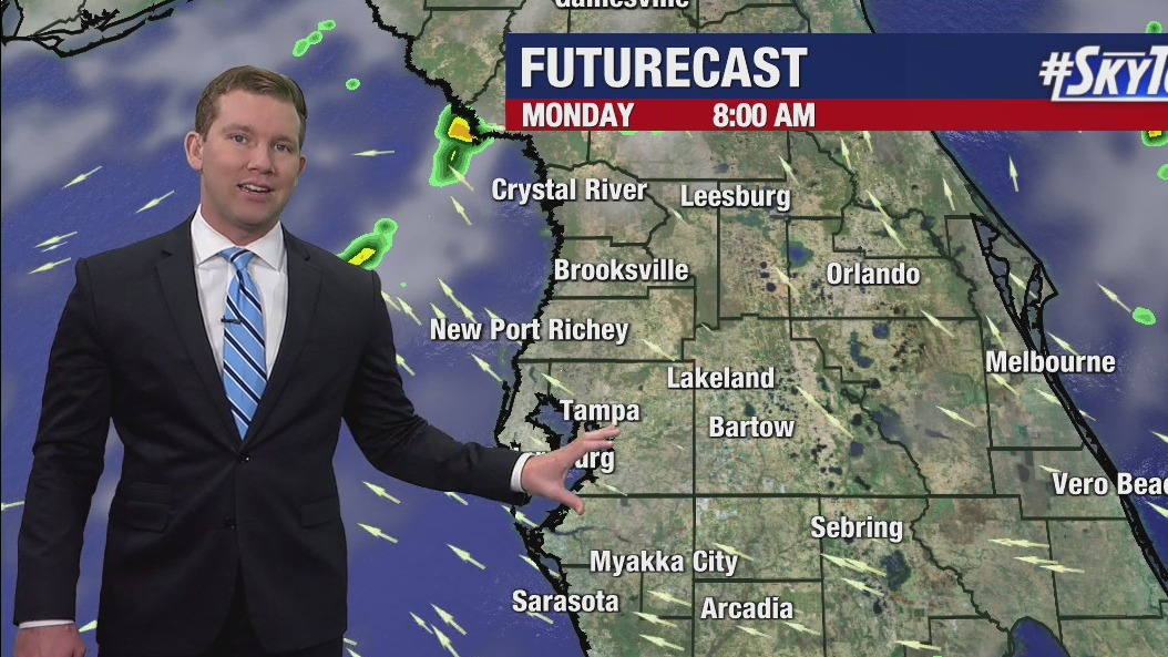 Sunday evening forecast