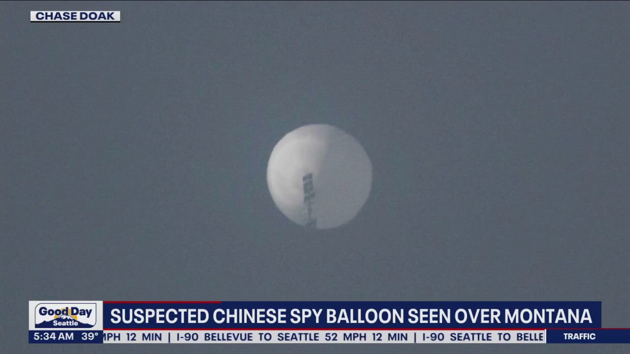 Chinese spy balloon spotted over Western US, Pentagon says