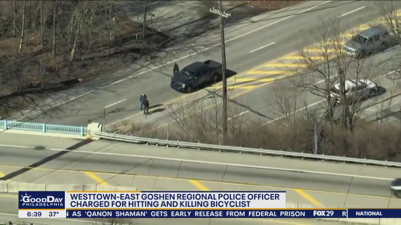 Westtown-East Goshen Regional police officer charged for fatally hitting bicyclist