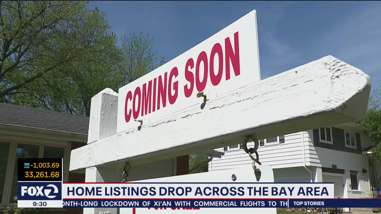 Home listings drop 22 percent in Bay Area
