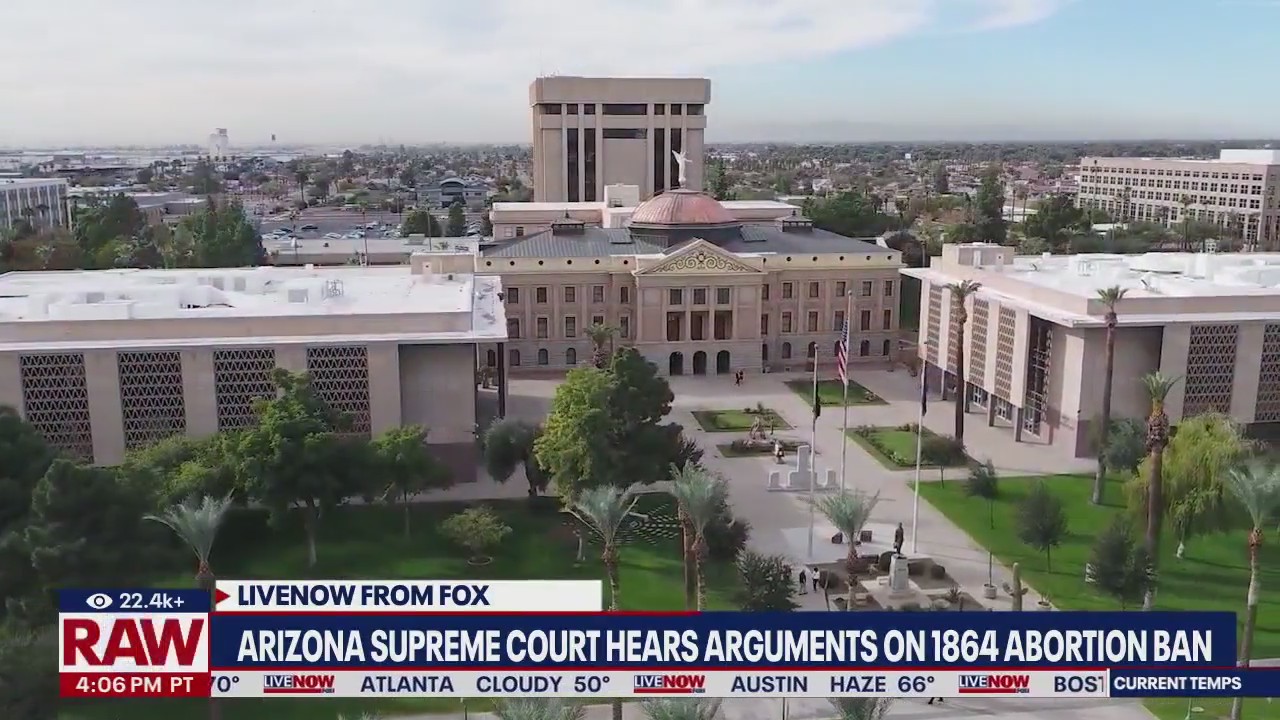 AZ Supreme Court hears case on 1864 abortion ban