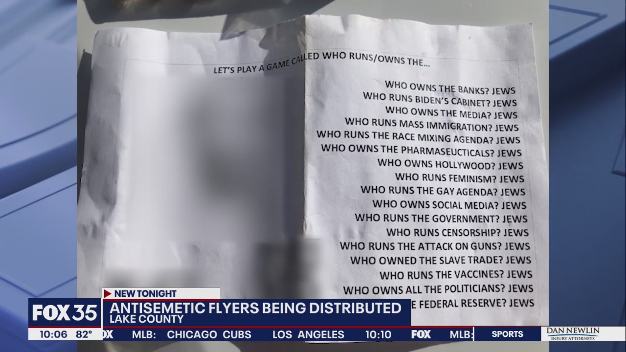 Lake County deputies investigating anti-Semitic flyers left in neighborhoods