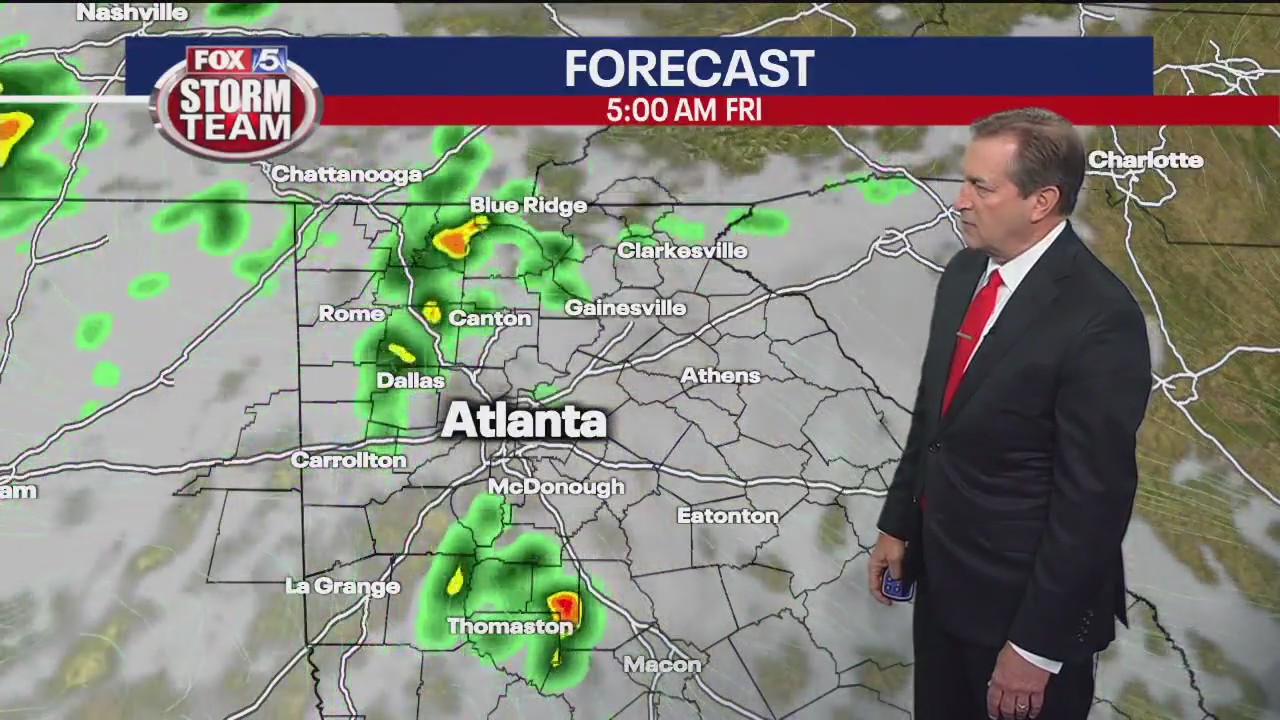 Thursday evening forecast